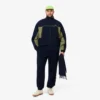 Camisola com fecho de correr e corte largo para homem