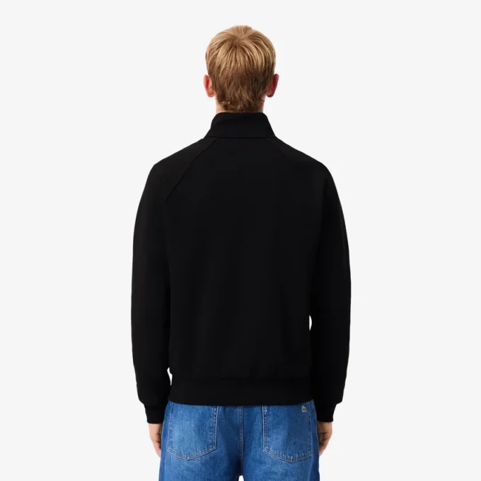 Camisola com fecho em jersey dupla face para homem