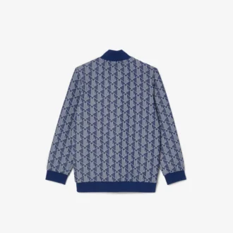 Camisola com gola alta e fecho de correr Paris Monogram para criança
