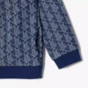 Camisola com gola alta e fecho de correr Paris Monogram para criança