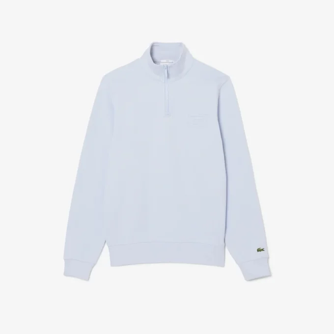 Camisola com gola alta e fecho em relevo
