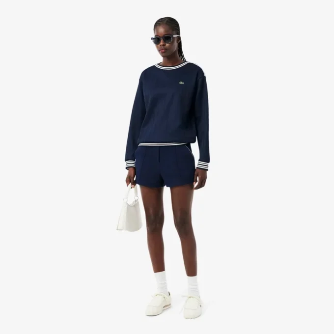 Camisola com gola em barco fabricada em França