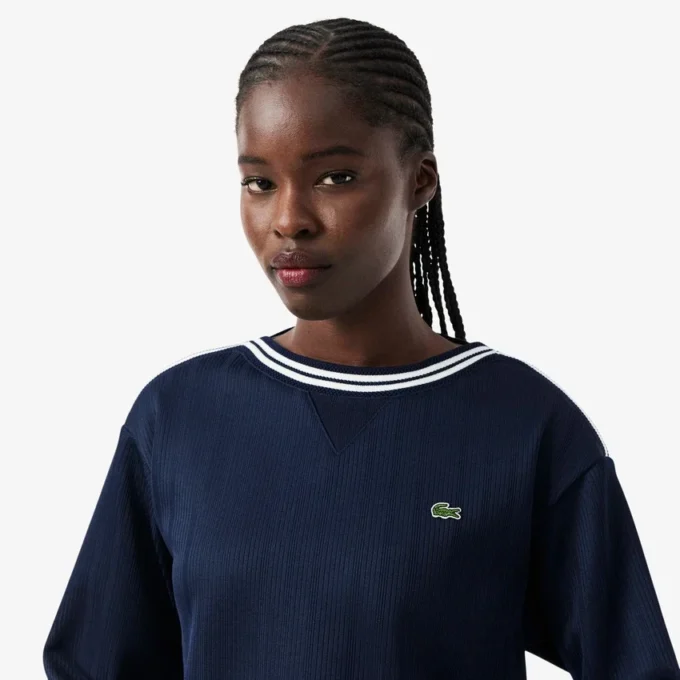Camisola com gola em barco fabricada em França