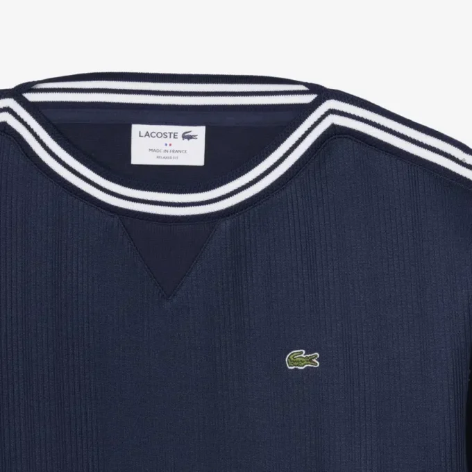 Camisola com gola em barco fabricada em França