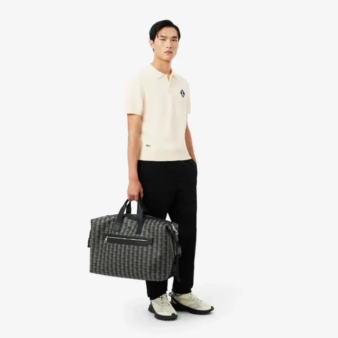 Camisola com gola polo e emblema «Made in France»