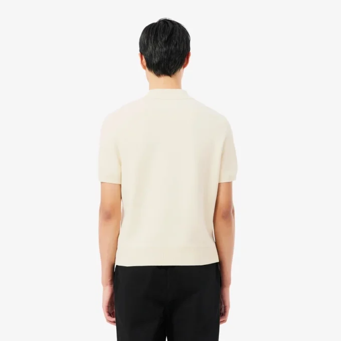 Camisola com gola polo e emblema «Made in France»