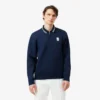 Camisola com gola polo e fecho de correr Tennis Heritage