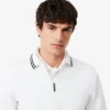 Camisola com gola polo e fecho de correr Tennis Heritage