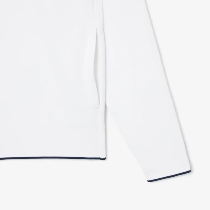 Camisola com gola polo e fecho de correr Tennis Heritage
