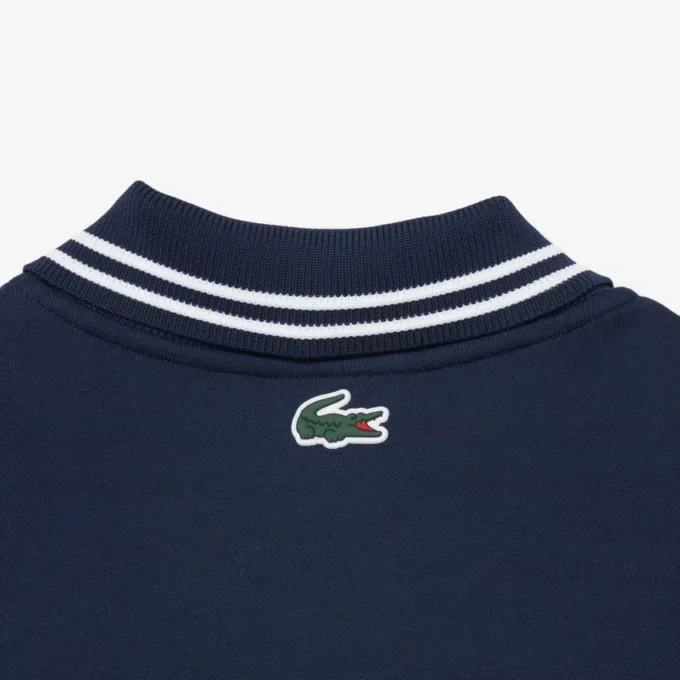Camisola com gola polo e fecho de correr Tennis Heritage