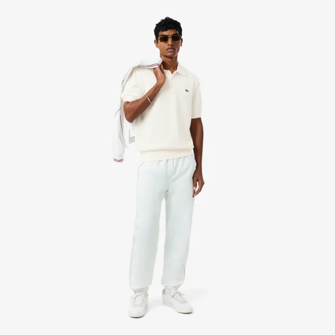 Camisola com gola polo, edição de arquivo, fabricada em França