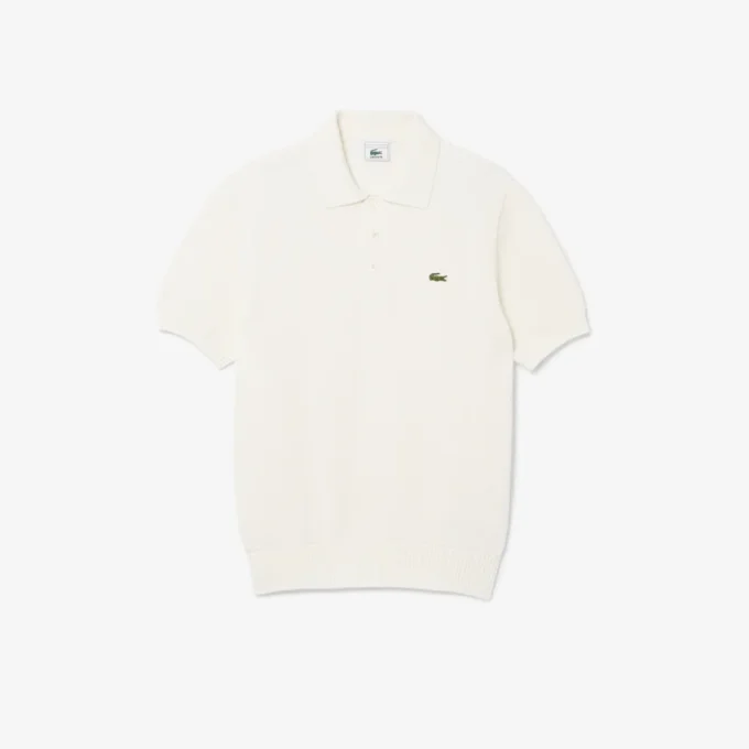 Camisola com gola polo, edição de arquivo, fabricada em França