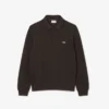 Camisola com gola polo em algodão canelado para homem