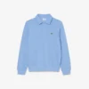 Camisola com gola polo em algodão canelado para homem