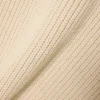 Camisola com gola polo em malha canelada com detalhes em pérola