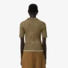 Camisola com gola polo em malha trançada Runway