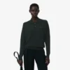 Camisola com gola polo em mistura de lã da coleção Runway