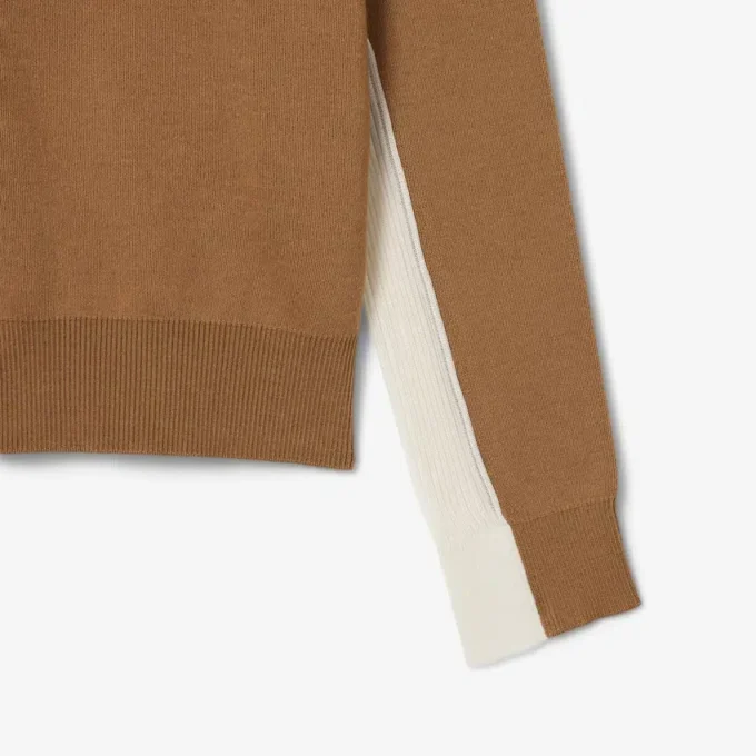 Camisola com gola polo em mistura de lã da coleção Runway