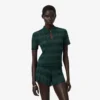 Camisola com gola polo em ponto Pointelle da coleção Runway