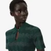 Camisola com gola polo em ponto Pointelle da coleção Runway