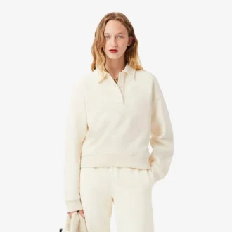 Camisola com gola polo para mulher