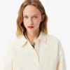 Camisola com gola polo para mulher
