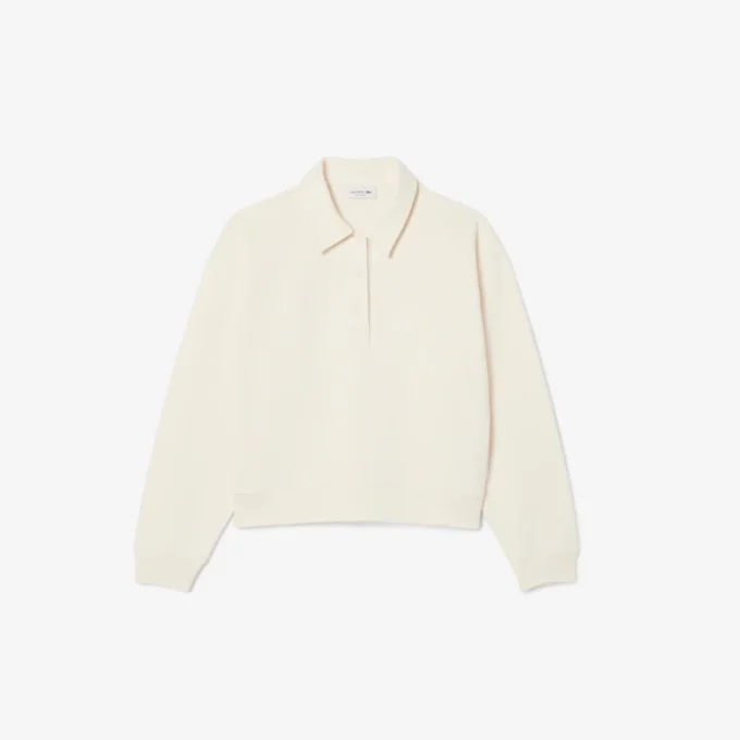 Camisola com gola polo para mulher