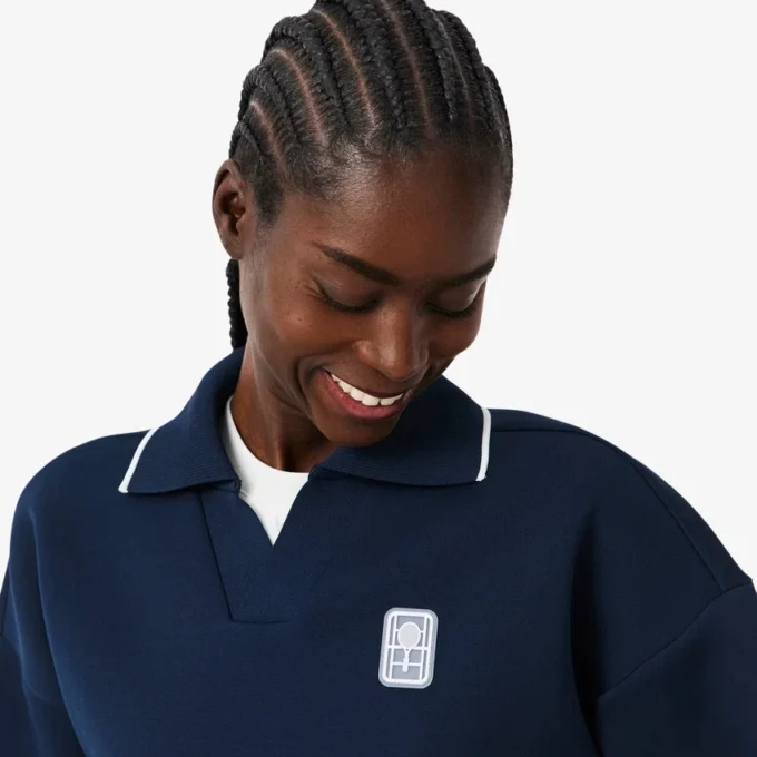 Camisola com gola polo Tennis Heritage Sweatshirt