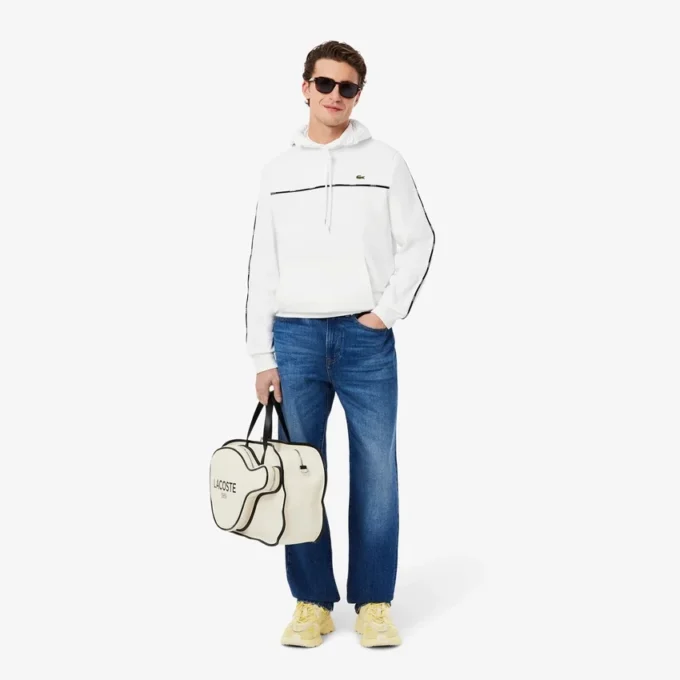 Camisola com logótipo e riscas de corte clássico para homem