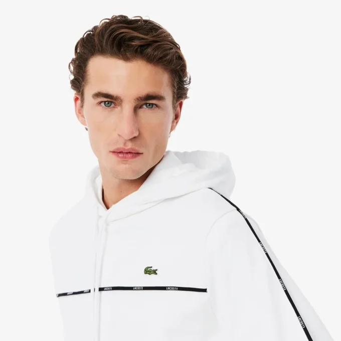 Camisola com logótipo e riscas de corte clássico para homem