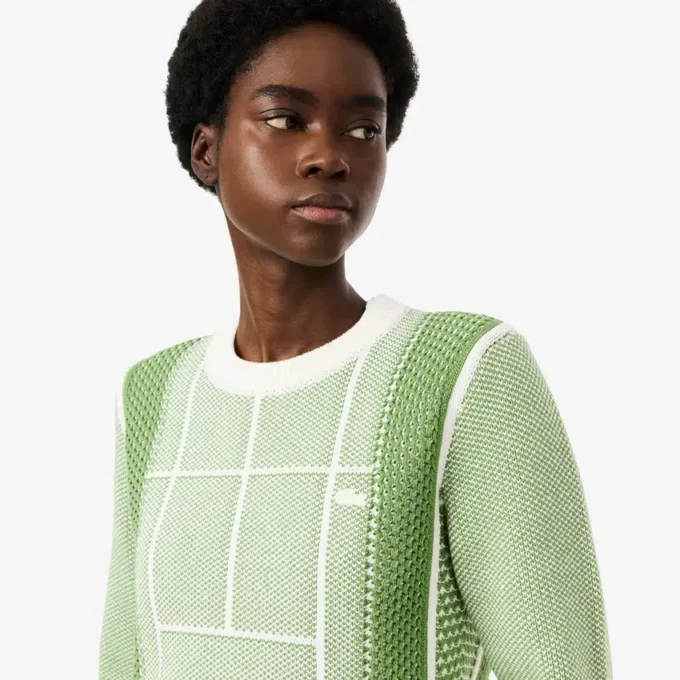 Camisola com padrão de campo de ténis