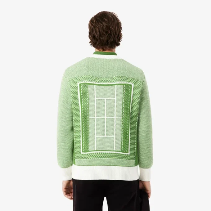 Camisola com padrão de campo de ténis