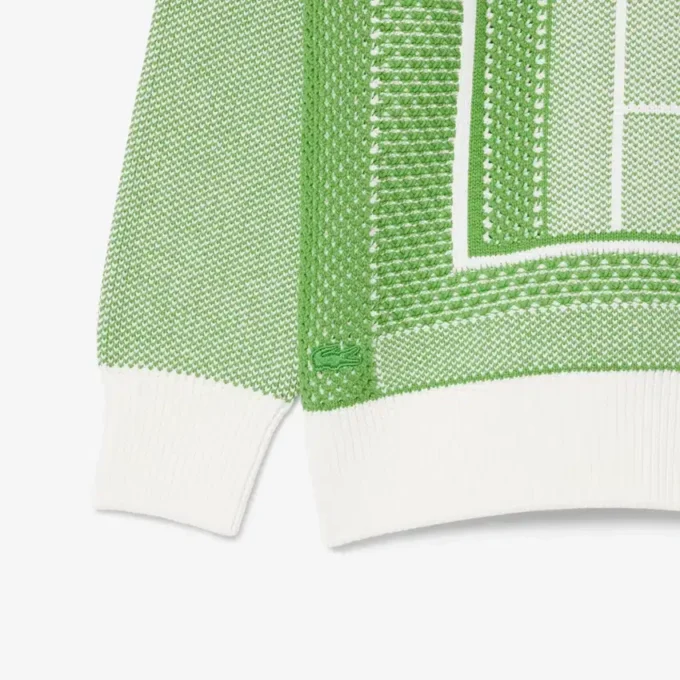 Camisola com padrão de campo de ténis