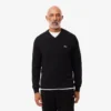 Camisola de algodão com decote em V para homem