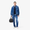 Camisola de algodão com decote em V para homem