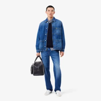 Camisola de algodão com decote em V para homem
