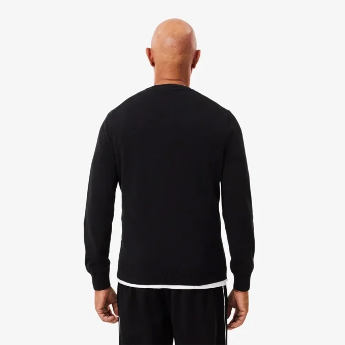 Camisola de algodão com decote em V para homem