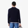Camisola de algodão com decote em V para homem