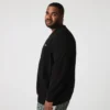 Camisola de algodão com decote em V para homem