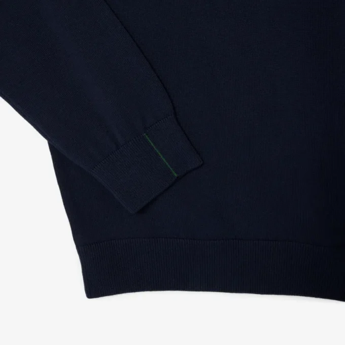 Camisola de algodão com decote em V para homem