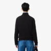 Camisola de algodão com gola alta e fecho para homem