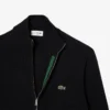 Camisola de algodão com gola alta e fecho para homem