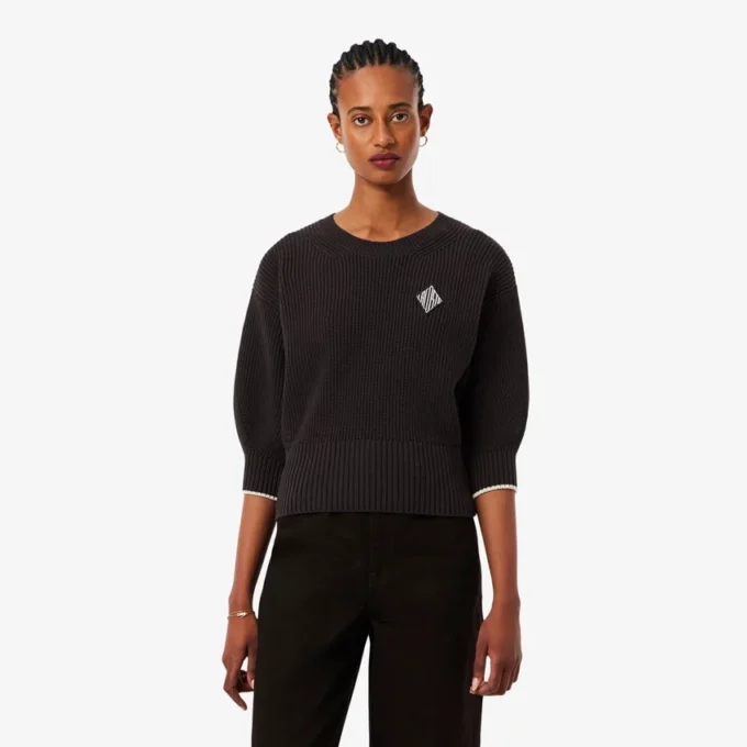 Camisola de Algodão com Gola Redonda