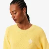 Camisola de algodão com gola redonda