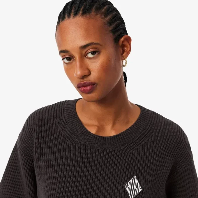 Camisola de Algodão com Gola Redonda
