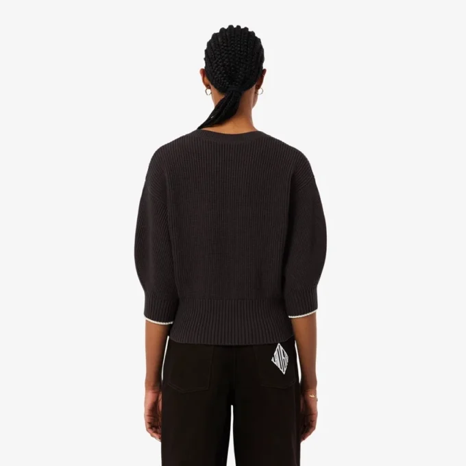 Camisola de Algodão com Gola Redonda
