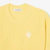 Camisola de algodão com gola redonda