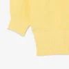 Camisola de algodão com gola redonda