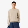 Camisola de algodão com gola redonda para homem