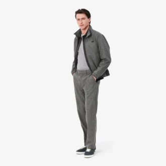 Camisola de algodão com gola redonda para homem